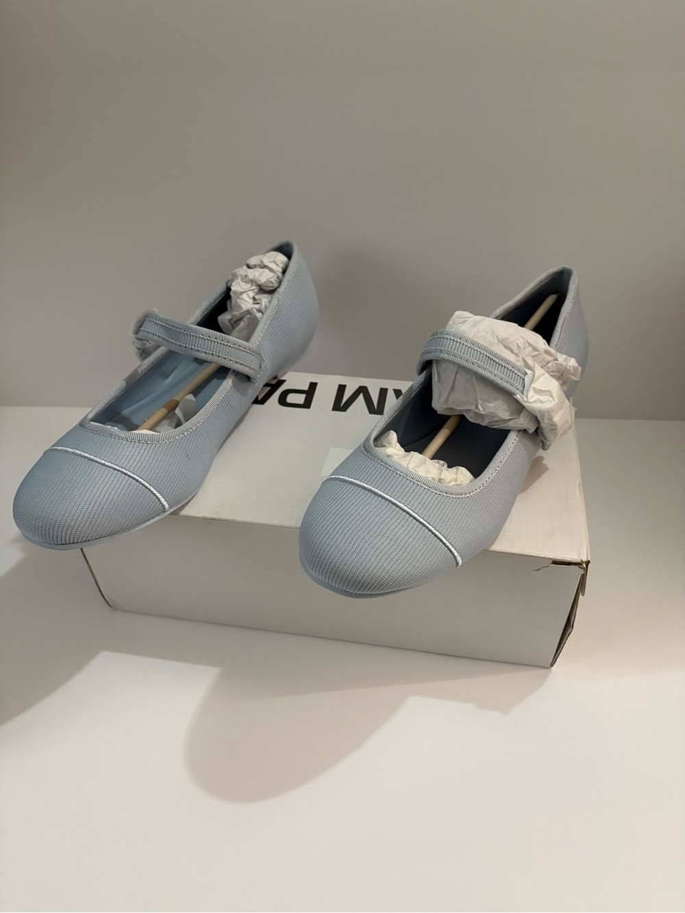 Dream Pairs Powder Blue Mary Jane Flats with Strap